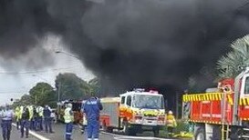 As many as 25 rare and collectable cars were destroyed and damaged when fire tore through a storage facilty on Mona Vale Rd, Ingleside on Friday morning. Picture: Facebook