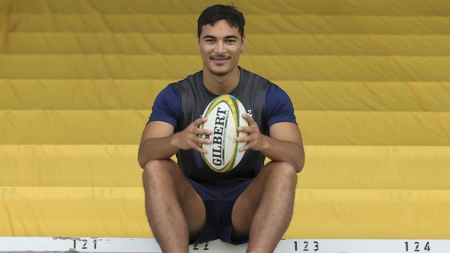 Jordan Petaia has set his sights on making the Wallabies World Cup squad. Picture: Mark Cranitch.