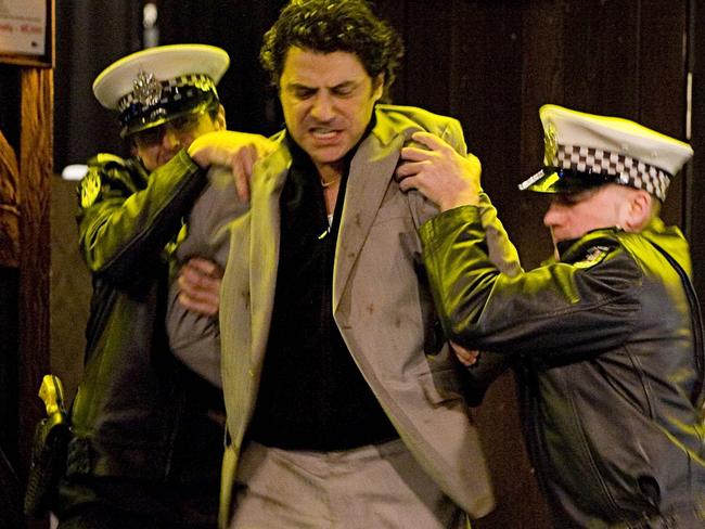 Vince Colosimo as Alphonse Gangitano in a scene from Underbelly.