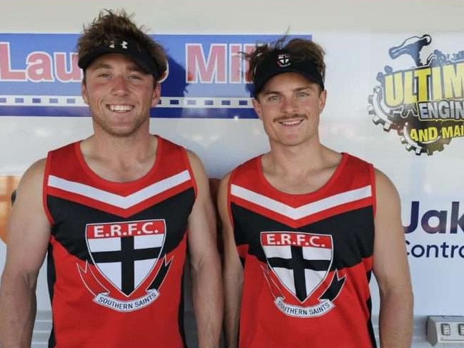 Brodie Launer (right) with brother Blake. Picture: Supplied