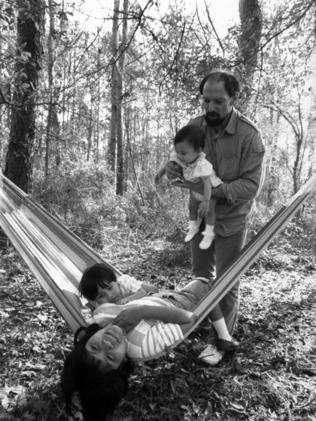 Baby Vanessa, Yarima, David and Kenneth. Picture: New York Post