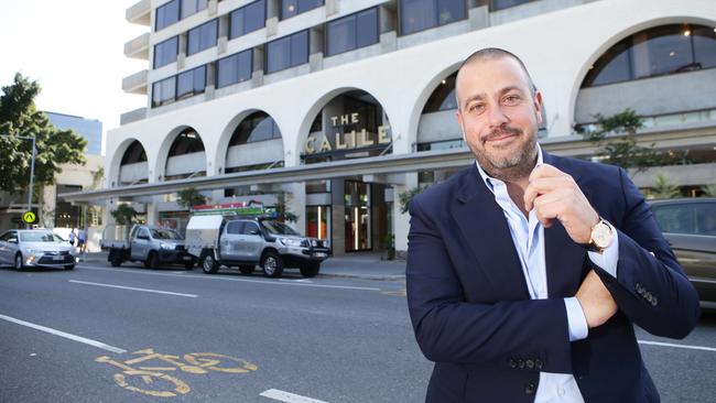 Simon Gloftis will open his second Hellenika restaurant in James St, Fortitude Valley, next month. Picture: Ric Frearson/AAP