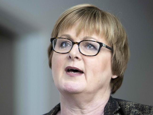 CANBERRA, AUSTRALIA-NCA NewsWire Photos DECEMBER 7 2020.Linda Reynolds during a morning presser in the corridors of Parliament House.Picture: NCA NewsWire / Gary Ramage