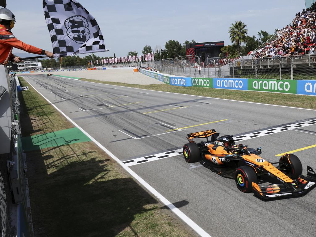 Oscar Piastri has won five of the first nine races this season to lead the Formula One world championship.