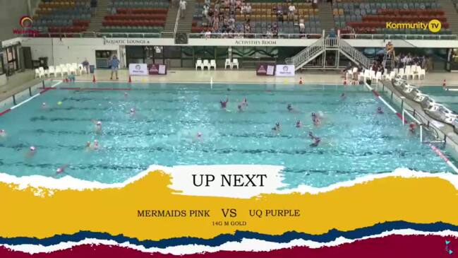 Replay: Mermaids Pink v UQ Purple (14&U girls maroon gold medal)—Water Polo Queensland State Titles Day 1