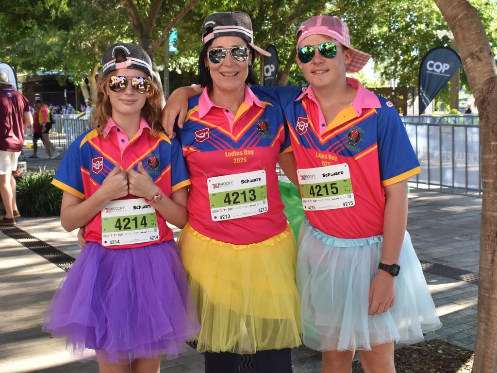 Charlie, Kerry and Mitchell Patch brought plenty of colour to the annual Rocky River Run in Rockhampton on May 18, 2025.