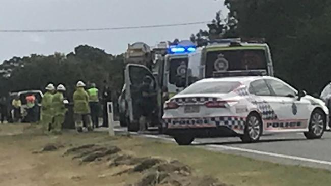 The crash on Fairymead Rd.