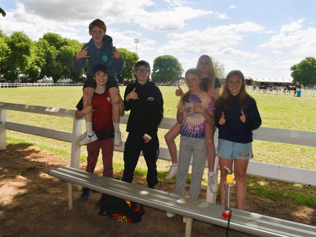 Attendees enjoying the 159th Sale Agricultural Show at the Sale Showgrounds on Friday, November 01, 2024: Scarlett and friends. Picture: Jack Colantuono