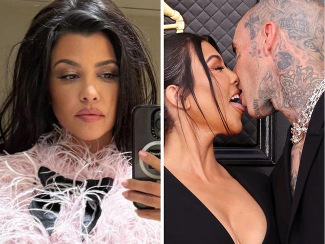 Kourtney Kardashian has shared photos of her raunchy Halloween decor.