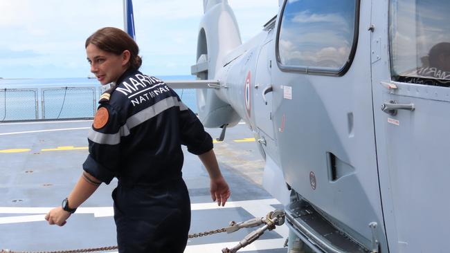 Darwin, NT, 29/1/25: French navy supply ship Jacques Chevallier arrives in Darwin as part of Frances Clemenceau mission in the Indo Pacific. Picture: Fia Walsh.