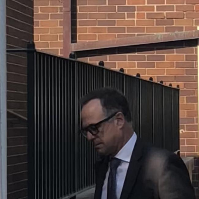 Glenn Morgan, chief executive officer for Deutsche Bank Australia, outside Manly Local Court on Thursday. Picture: Manly Daily