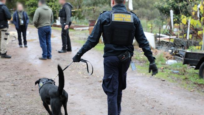 A major illegal tobacco operation was uncovered at a Broadford property. Picture: David Hurley