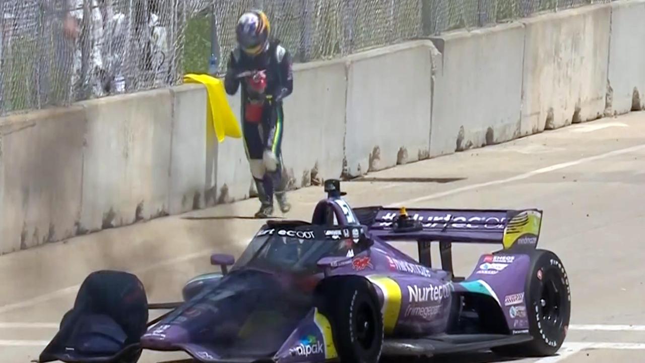 Romain Grosjean rushed to save his IndyCar.
