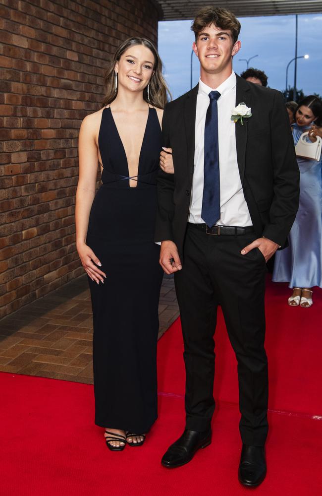 Milla Dignan and Matthew Taylor at Toowoomba Grammar School formal at Rumours International, Wednesday, November 15, 2023. Picture: Kevin Farmer