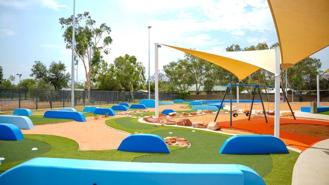 The new Alice Springs adventure park, October 17, 2024. Picture: Alice Springs Town Council