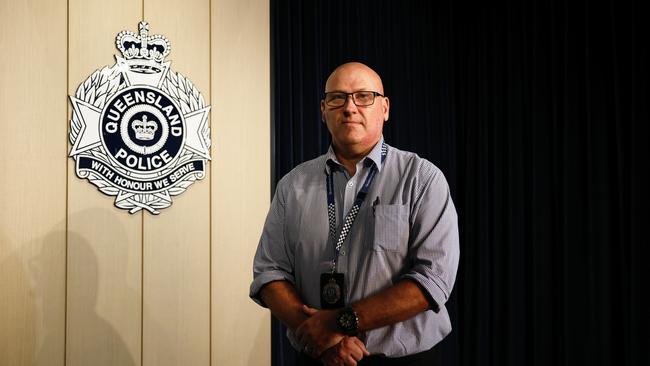 Cairns Police Inspector Jason Chetham said police had recovered a knife from the apartment which the will allege was used to stab the man in his 80s. Picture: Brendan Radke