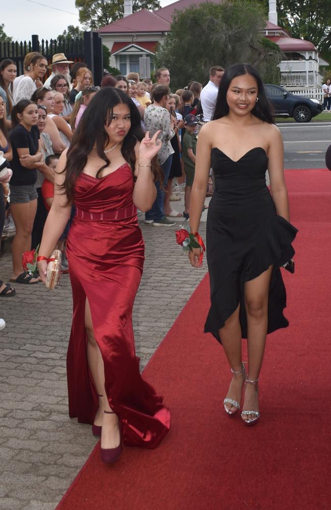 Jamilla Alonze and Shamika Loterte at the 2024 Warwick State High School formal. November 15, 2024.