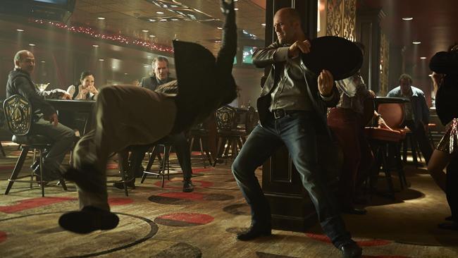 Jason Statham in a fight scene in Wild Card.
