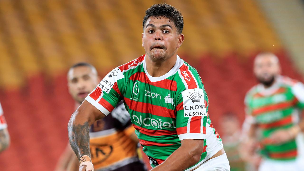Latrell Mitchell In action during the Round 2.