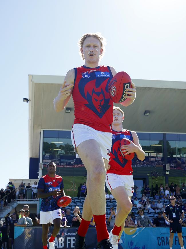 Clayton Oliver. Picture: James Worsfold/AFL Photos/via Getty Images.