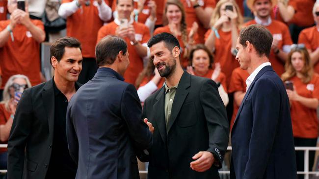 The Big Four reunited. (Photo by Dimitar DILKOFF / AFP)