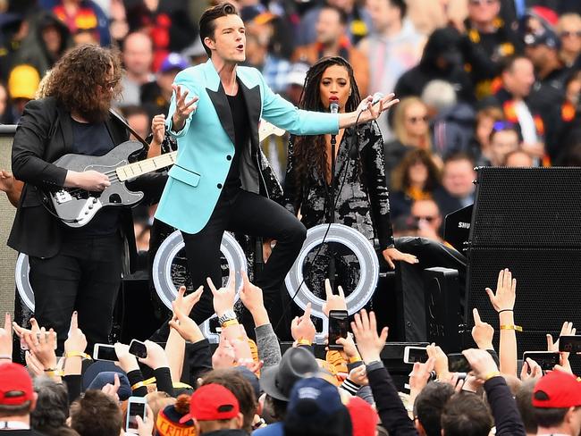 The Killers on stage. Picture: Photo by Quinn Rooney/Getty Images