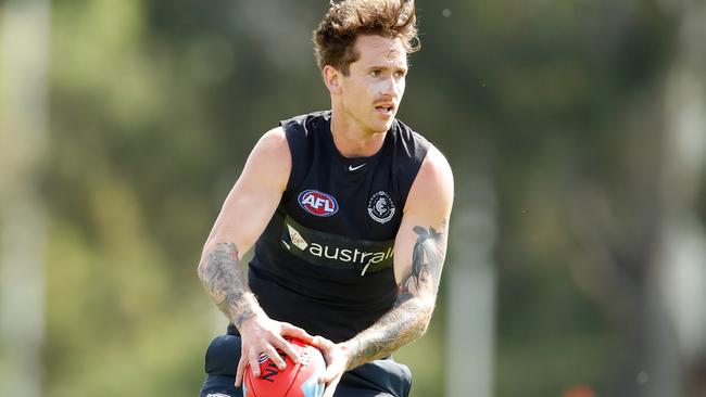 Cam O’Shea trained with Carlton in the lead-up to the pre-season and rookie drafts. Picture: Getty