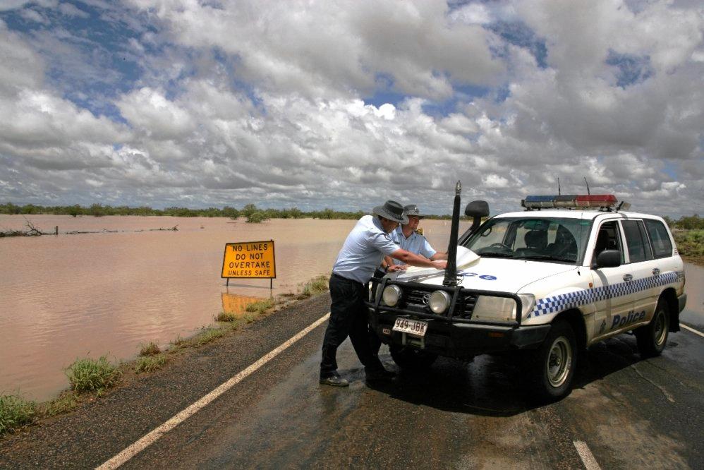 ALL IN THE JOB: Former cop Andrew Gale was understanding for police fielding calls about roads closed to floods when he recounted his time serving at Julia Creek. Picture: Contributed