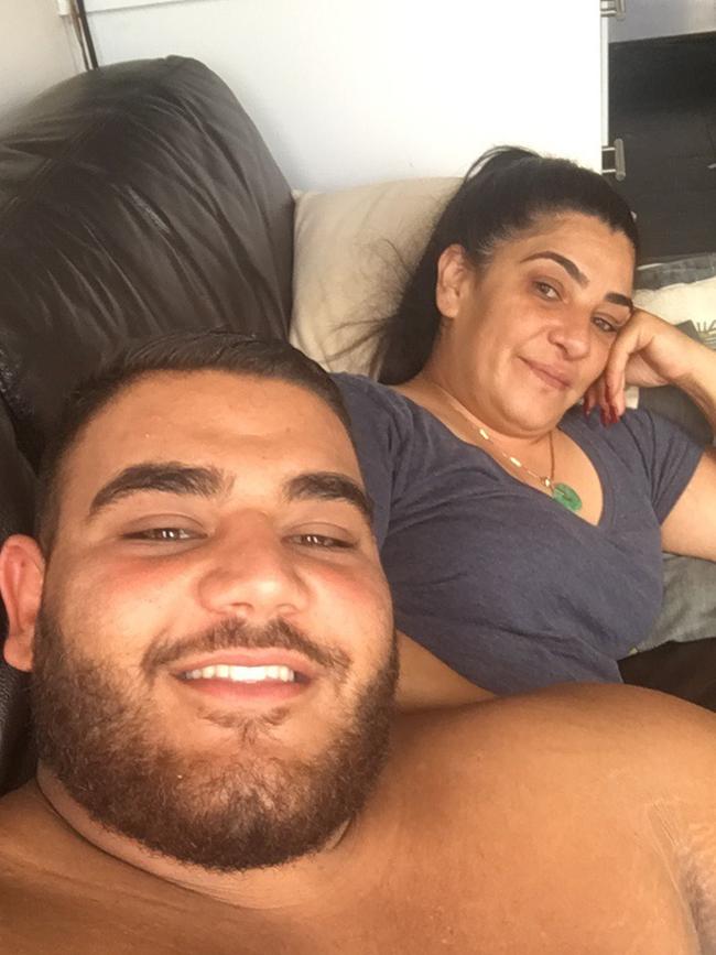 Ibrahim sister Maha Sayour with her son Abraham Sayour.