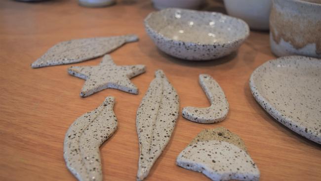 Haley J Ceramics sells Christmas ornaments that are all handmade and one of a kind. Picture: Laura Thomas