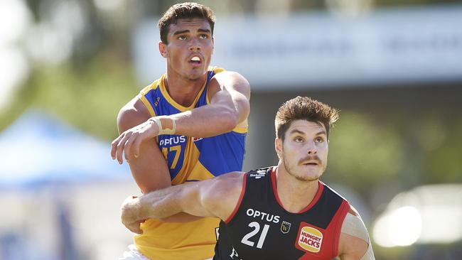 Patrick Bines while playing in the WAFL. Picture: Getty Images