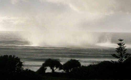 TAKING SHAPE: A water spout starting over the ocean at Lennox Head. . Picture: Malcolm Tester