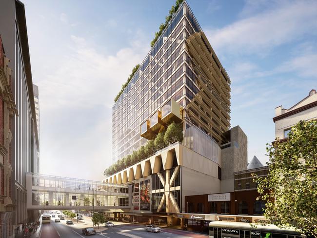 The 10-storey Frame office tower at Melbourne Central. Digital image