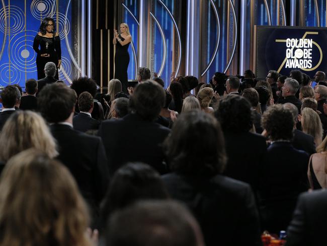 Oprah Winfrey accepts the 2018 Cecil B. DeMille Award. Picture: Getty