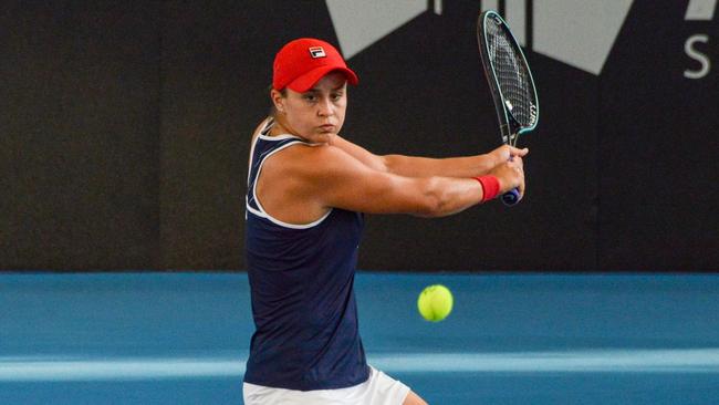 Ashleigh Barty will face Dayana Yastremska in the final of the Adelaide International at Memorial Drive. Picture: Brenton Edwards/AFP