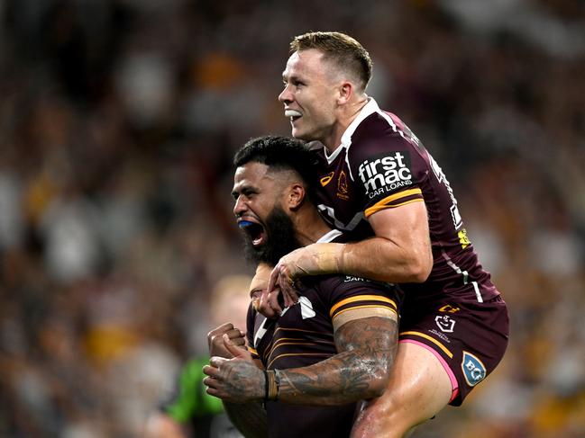 The huge prop carried the Broncos at times on Friday night. Picture: NRL Photos