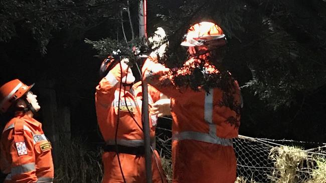 Hastings SES volunteers in action.