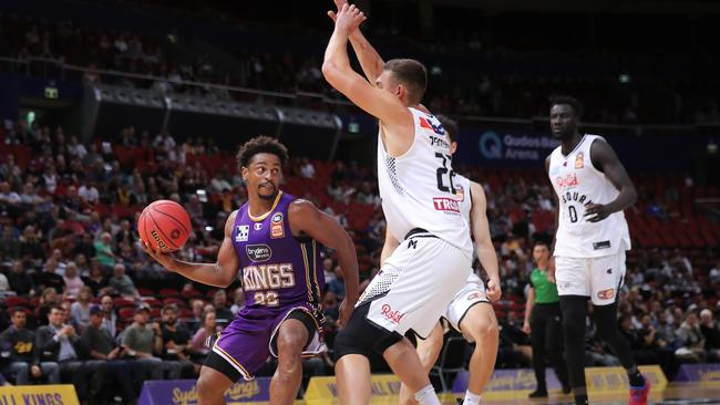 A shooting masterclass has helped the Sydney Kings bury championship favourites Melbourne United by a whopping 30 points to keep their finals hopes alive. Photo: Matt King/Getty Images.