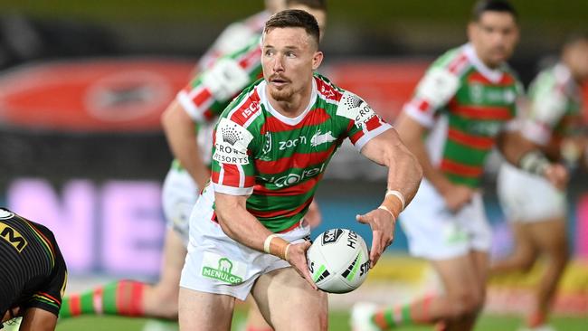 Damien Cook’s running game has disappeared. Picture: Grant Trouville/NRL Photos