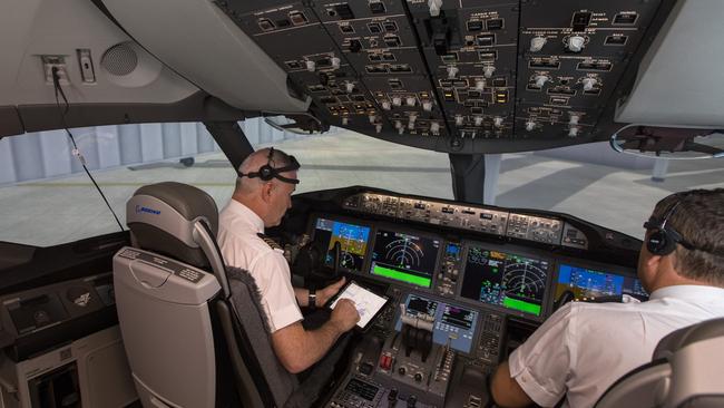 The crew will wear brain activity monitors throughout the flight back to Australia. Picture: Supplied