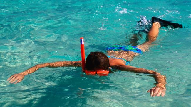 Snorkelling in Turquoise Bay, near Exmouth. Picture: Supplied. 