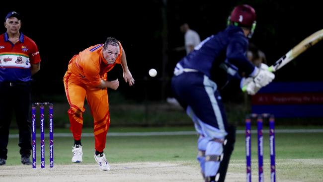 Barrier Reef Big Bash Game 1: Badgers v Hurricanes at Griffiths Park. Badgers 'Jake Roach. Picture: Stewart McLean