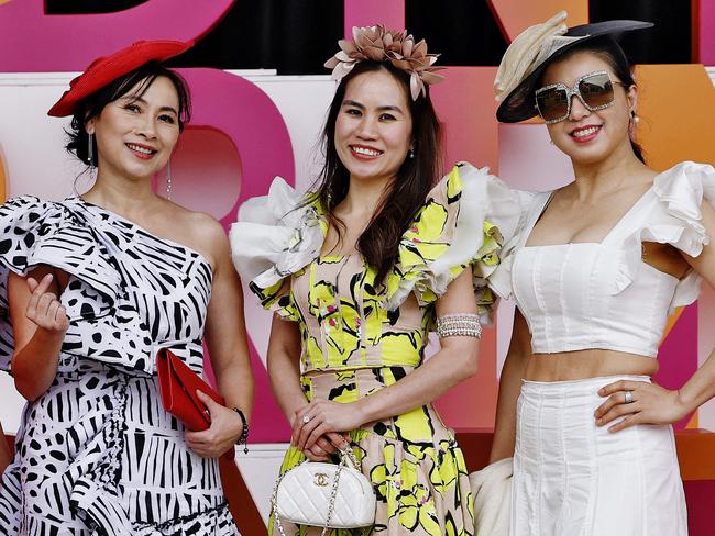 DAILY TELEGRAPH - 2/11/24Golden Eagle Day at Rosehill racecourse today. Punters enjoy a big day of racing in Western Sydney.  Picture: Sam Ruttyn