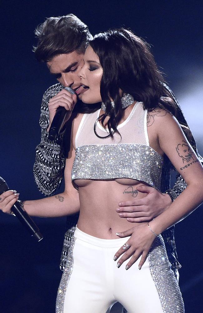 Andrew Taggart of The Chainsmokers and Halsey perform onstage during the 2016 MTV Video Music Awards at Madison Square Garden on August 28, 2016 in New York City. Picture: AP