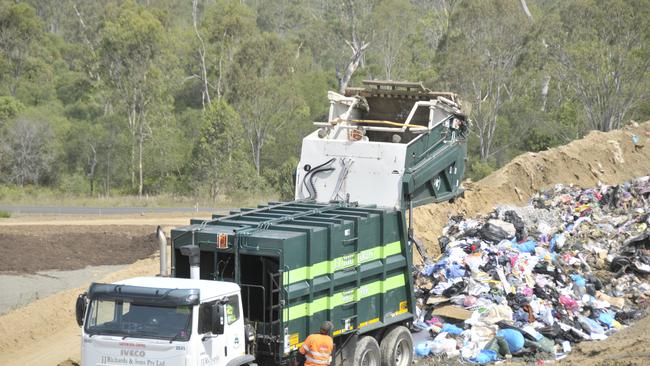 Organic bins will save space at Gladstone’s landfill. Photo David Sparkes / The Observer