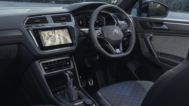 The Tiguan’s cabin is plush and comfy.