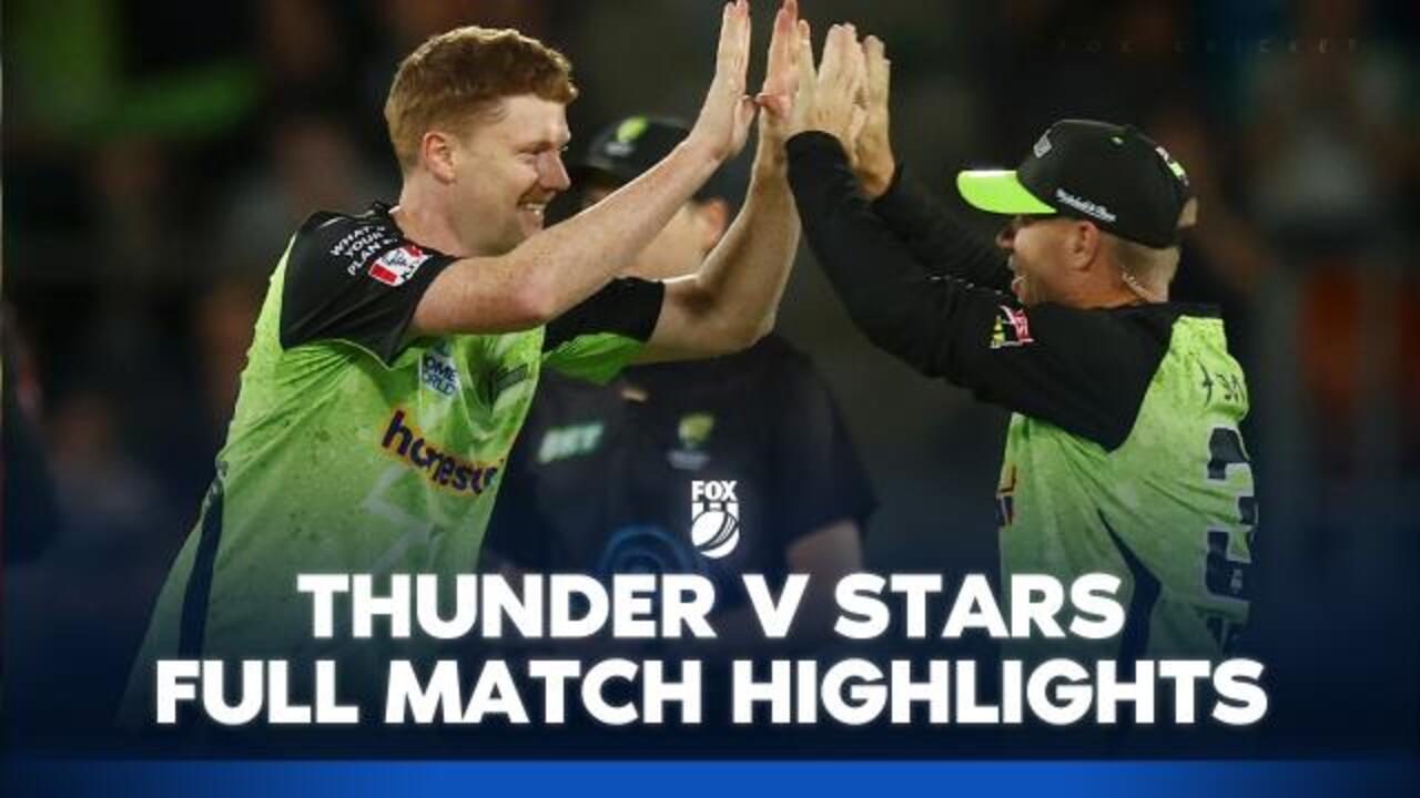 Thunder vs Stars: Full Match Highlights