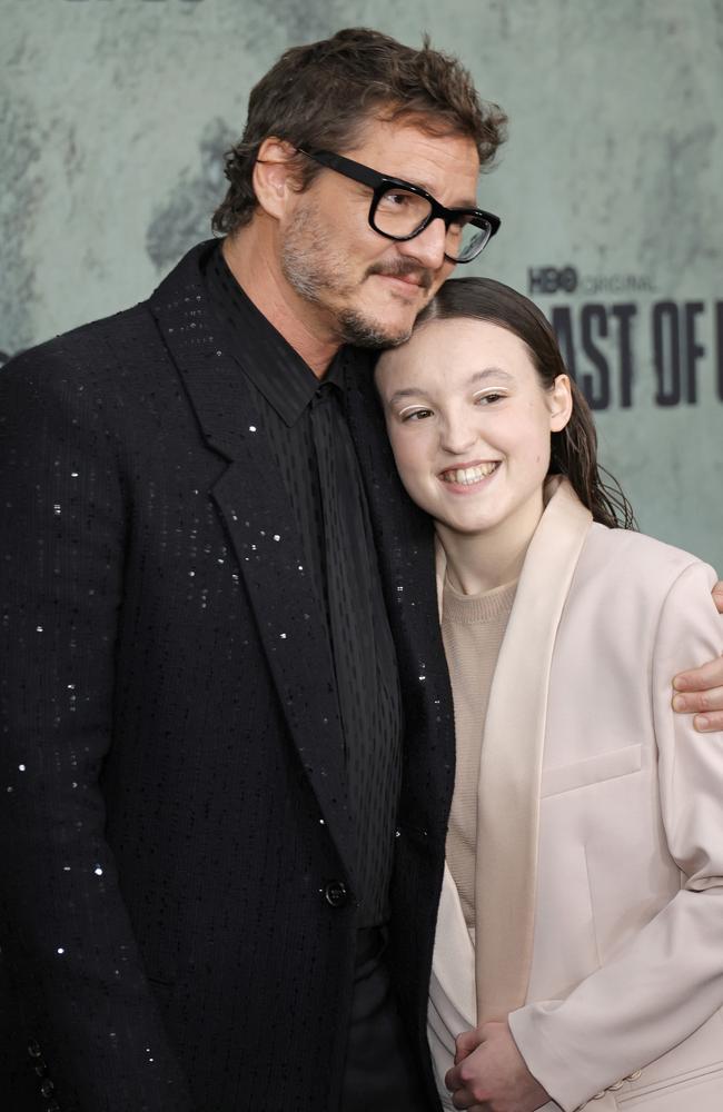 Pedro Pascal and Bella Ramsey star together in The Last Of Us. Picture: Frazer Harrison/Getty Images