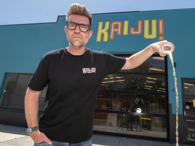 Co founder of  KAIJU! Beer Brewery  Callum Reeves. Picture: Tony Gough