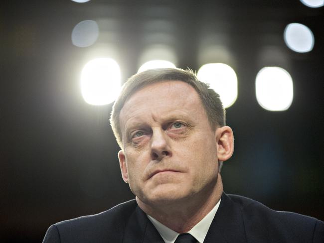 Michael Rogers, director of the National Security Agency (NSA), listens during a Senate Intelligence Committee hearing in Washington, D.C., U.S., on Wednesday, June 7, 2017. Director of National Intelligence Daniel Coats told associates in March that U.S. President Donald Trump had asked him to intervene with then-Federal Bureau of Investigation Director James Comey to get the FBI to back off its focus on former National Security Adviser Michael Flynn and Russia probe, the Washington Post reported yesterday. Photographer: Andrew Harrer/Bloomberg